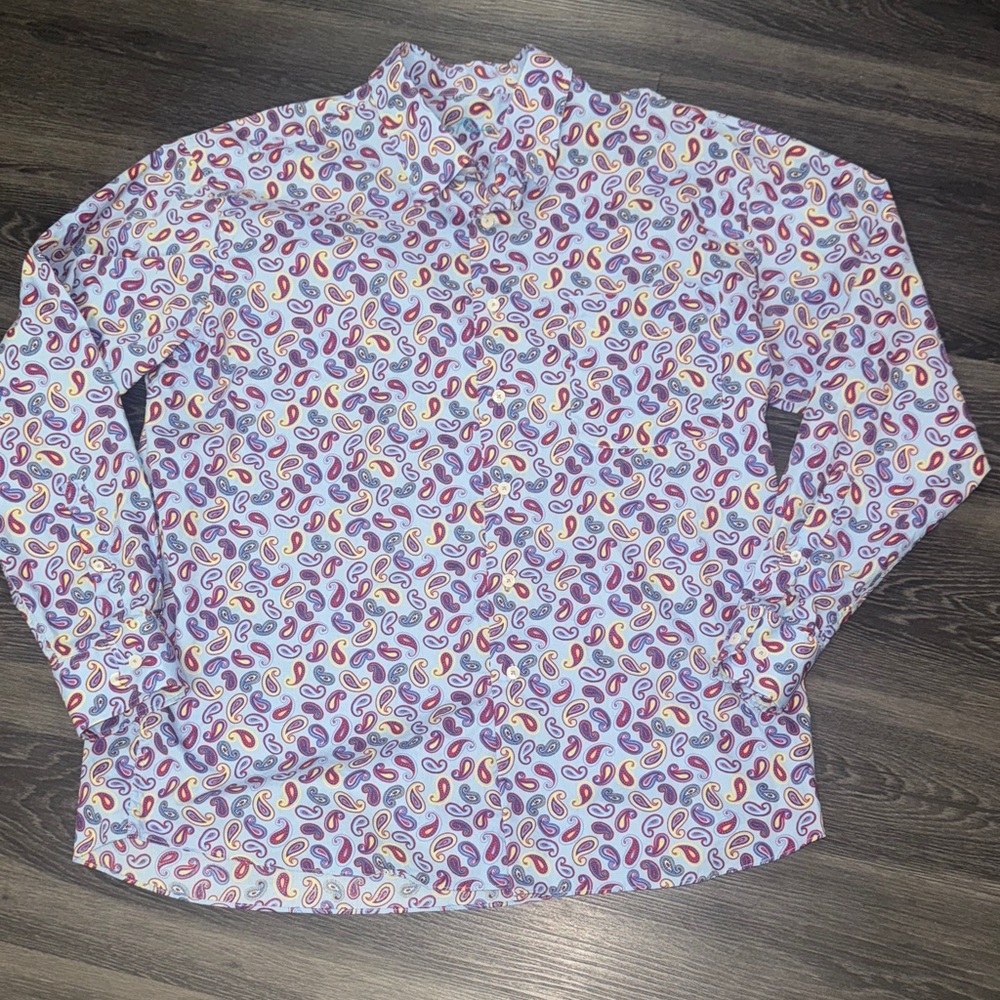 Alan Flusser Multicolor Paisley Button Down Shirt